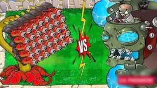 Gatling Pea Explode-O-Nut Vs Giga Gargantuar Vs Dr Zomboss Plants Vs Zombies Battlez................