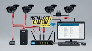 CCTV Camera Complete Installation with DVR ‪@FIXMYDVR