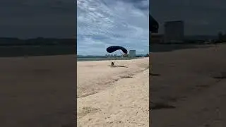Crossfire 2 beach landing #skydiving #mexico #puertovallarta