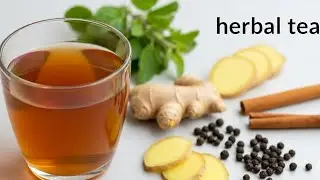 Herbal Tea||Tulasi, Ginger, pepper, Cinnamon Tea||#tea #herbal #ginger #tulsi #viral #youtube #diet 