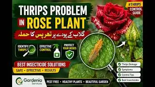 Thrips Problem in Rose Plant | Thrips Control Insecticide #thrips