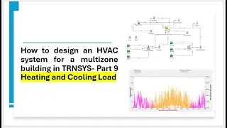 How to design an HVAC system for a multizone building in TRNSYS- Part 9 - Heating and Cooling Load