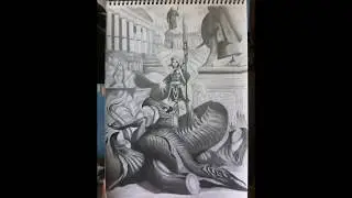 Elspeth, Sun's Champion - TImelapse Drawing