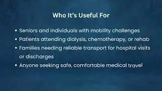 Medical Transport Services in Fairfield County | Safe, Reliable & Caring Patient Transportation