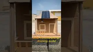 Solar energy working model #scienceproject #sciencefair #renewableenergy