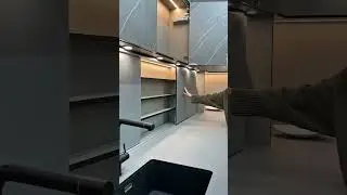 Kitchen Cabinet Ideas with Sliding Doors #kitchencabinets #kitchenstorage #kitchenorganization