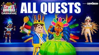 SPORTS LAND CARNIVAL ALL QUESTS | ПРОХОЖДЕНИЕ КАРТЫ SPORTS LAND CARNAVAL  | THE SANDBOX