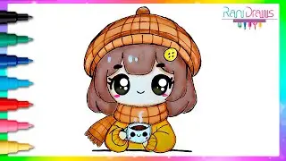 C&oacute;mo Dibujar una Chica Kawaii Tomando Caf&eacute; &ndash; Tutorial Paso a Paso