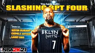 This SHARPSHOOTING “SLASHING FOUR” is OVERPOWERED 🔥🔥🔥NBA 2K21 BEST SLASHER BUILD
