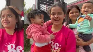 Aaj didi ne car chalai😳Meet twins🥰