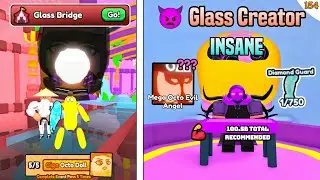I Unlock Glass Bridge World | Giga Octo Doll - Glass Creator & Arm Wrestle Simulator Roblox #154