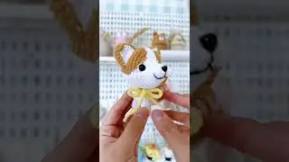 Little Corgi Dog Crochet  #crochet #amigurumi #crochetpatterns #amigurumicrochet
