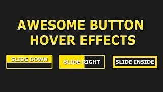 Button Hover Effects Using Only HTML & CSS
