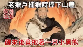 老獵戶捕獵時放走帶崽黑熊，3日後不小心摔下山崖昏迷，醒來後竟發現自己身處山洞，懷裏還抱著一只小黑熊！#民間故事 #傳統文化 #原創虛構 #華語有聲書 #槐樹下聽書
