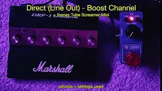 Marshall DRP-1 Direct Recording Preamp 1994 W/DISTORTION [LINE OUT]