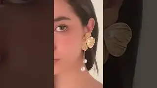 Punk Style Flower Drop Earrings | Gold Plated Trendy Women's Jewelry #jewelrymaking #fashionjewelry