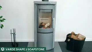Varde Shape 2 Wood Burning Stove | Modern 5kW Scandinavian Stove | Flames.co.uk