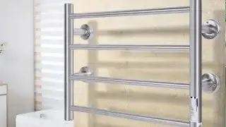 Towel Warmer 4 Bars Wall Mounted Heated Towel Racks for Bathroom Plug in Review, Easy install and so