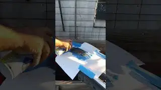 Spray Painting the chevy logo!!