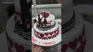 simple cake || Engagements Cake || #shorts || #cakes