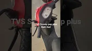 TVS Scooty Pep plus Matt Red color ❤️🔥