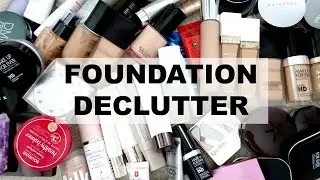 MAKEUP DECLUTTER - FOUNDATION | MAKEUP COLLECTION 2017