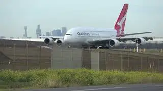 QANTAS🦘A380 SUPER PART2 QF93 TO LAX TAKE OFF RWY34 YMML AT KILO🦘🛫🛫🛫🔊🔊🔊✈✈✈