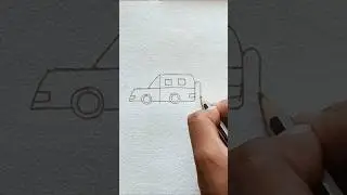 easy car drawing with number 4 #sorts #cars
