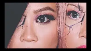 Broken Doll Makeup Look - Inspired by milk1422 - Halloween Makeup