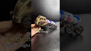 diy truk kardus bertenaga #diy #toys #amazing #mainanbergerak #kreatif