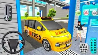 New Hyundai School Van Car Wash Driving Simulator - 3D Driving Class ios Android - 2025 gameplay