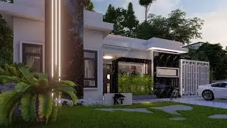 simple single story modern house design/3bedrooms [12.5mx16m] model0129