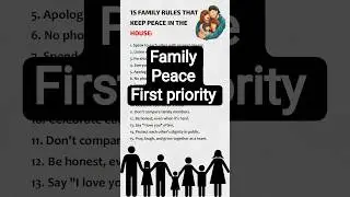 15 Family Rules That keep Peace In The House #motivation #rules #family #peace #quotes