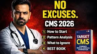 UPSC CMS 2026: The Only Strategy You Need | Pattern Analysis | BEST BOOK