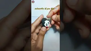 Cutest panda bag 🐼|weirdcraft #clayart  #claycreations #cuteclay #diy #claycrafts #shorts