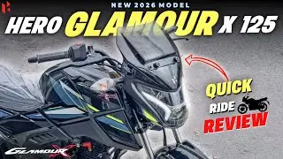 2026 Hero Glamour X 125 Quick Ride Review 🔥 | Features, Breaking & Comfort 