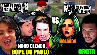 PEGOU FOGO!😱🔥NOVO BOPE DO PAULO VS GROTA E HOLANDA - VERDINHA CHAMOU A GROTA PRA COBRAR O BOPE!GTARP