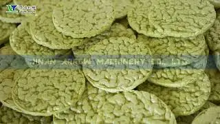 Rice cake Rice Cracker Rice Popper making machine with  Green micro pellet raw material