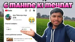 6 MAHINE KI MEHNAT 😢😢 #VLOGS DAY 177 i