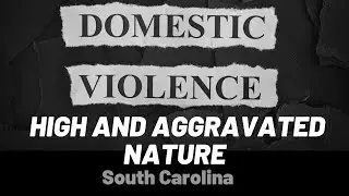 Domestic Violence of a High and Aggravated Nature in SC | Charleston, SC Criminal Defense Attorney