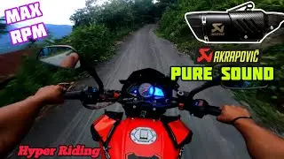 Pulsar Ns 200 Akrapovic Pure Sound 👀 ( Without DB Killer  )💨