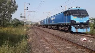 India's Most Powerful Locomotive WAG-12 with BTPN Petrol Freight
