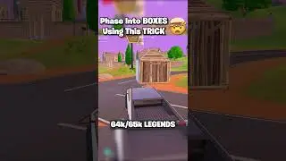 Phase Into BOXES Using This TRICK 🤯 #shorts #fortnite