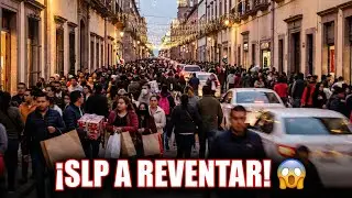 El verdadero ambiente navideño: Compras de Pánico y calles llenas en San Luis Potosí 🎄🏃🏻‍♂️.