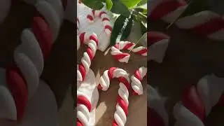 Red candy cane tree decorations✨❤️