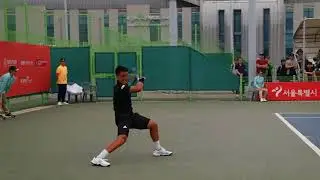 SEOUL CHALLENGER 2018 R1-Chung Yunseong(KOR) VS  Lloyd Harris(RSA)