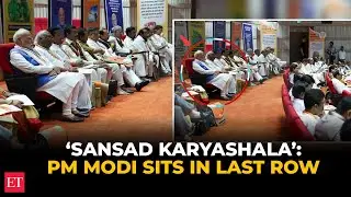 &lsquo;Sansad Karyashala&rsquo;: PM Modi sits in last row as &lsquo;Ordinary MP&rsquo; in BJP Workshop, hogs limelight