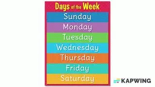 Days of the Week and Months of the Year Song for Kids | Learn with Music 🎵🌈