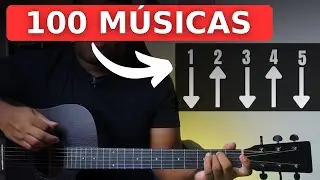 Essa batida SIMPLES de tocar no VIOLÃO e você vai tocar pelo 100 MÚSICAS no VIOLÃO aprenda agora!