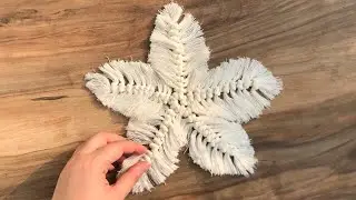Easy Macrame christmas | Macrame snowflake Tutorial